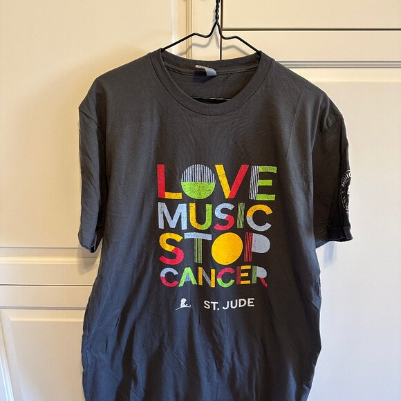 ST JUDE - "Love Music Stop Cancer" T shirt - Picture 6 of 6